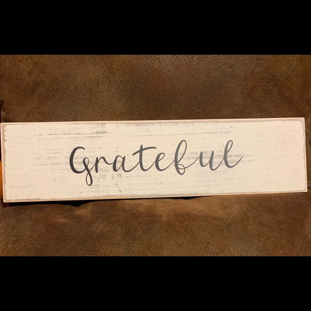 Hand crafted wood sign